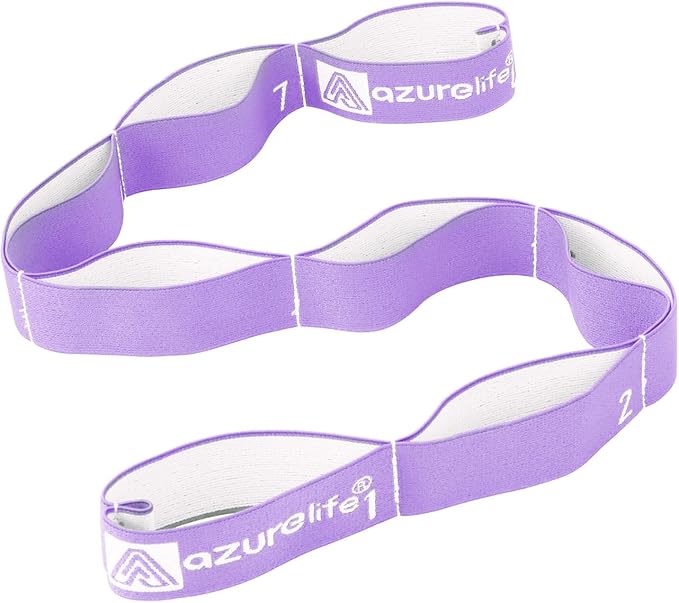 Premium Durable Stretch Straps with Loops, Stretching Strap for Physical Therapy, Multi-Loop Yoga Strap Fitness Exercise Strap for Yoga, Pilates, Dance, Flexibility&Exercise - Bloomnest