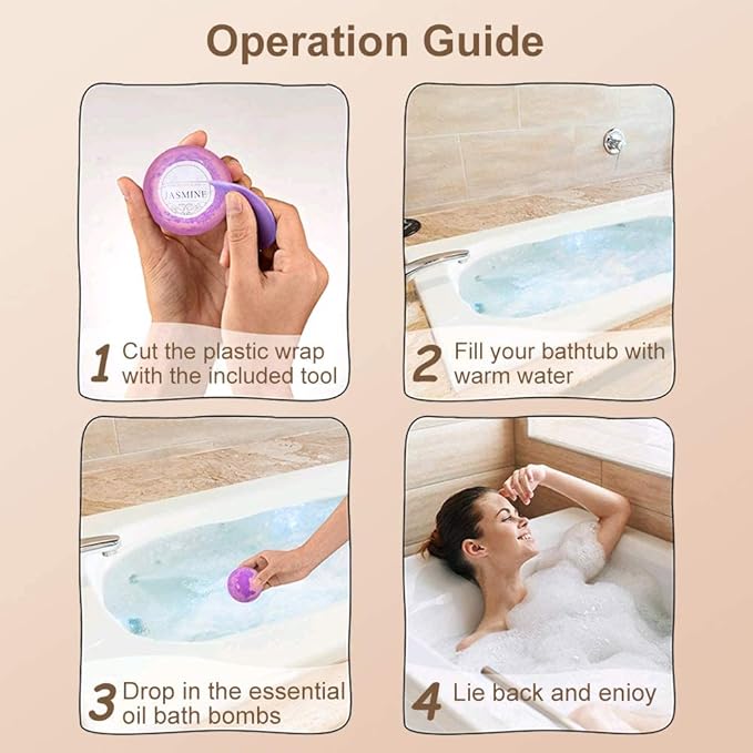 Bath Bombs Gift Set - 5 Large Fizzy Spa Bombs with 4 Scented Candles for Women - Moisturizing Bubble Bath with Essential Oils for Valentine's, Birthday Gifts - Bloomnest