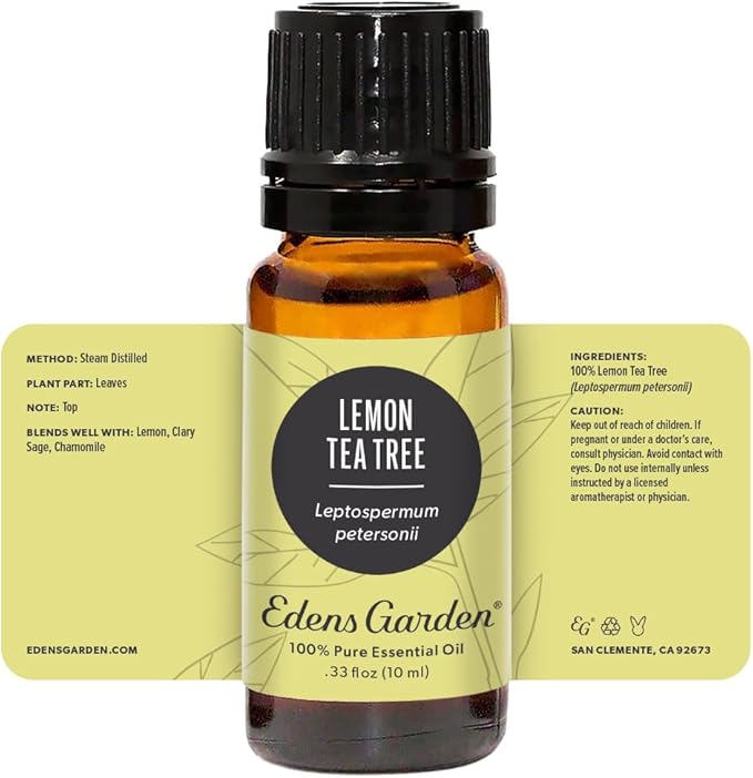 Edens Garden Lemon Tea Tree Essential Oil- 100% Pure Premium Grade, Undiluted, Natural, Therapeutic, Aromatherapy, The Best for Diffuser, Candle, Humidifiers, Kid Safe 10 ml (.33 fl oz) EdensGarden