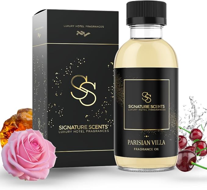 Luxury Hotel Fragrances - Hotel Fragrance Oil - Diffuser Oil Blends for Aromatherapy (Parisian Villa) 4.05 Fl Oz (120ml) - Bloomnest