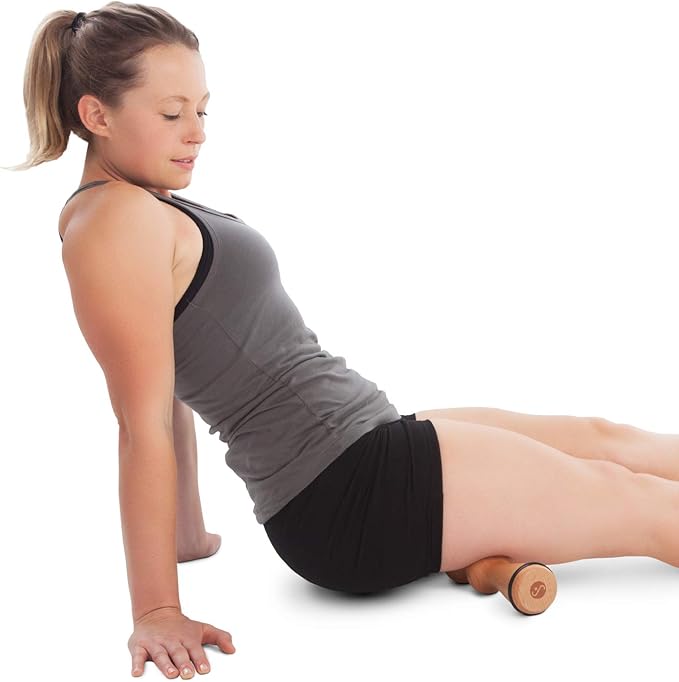 Body Back Wood Back Roller, Spine Stretcher & Aligner, Ma Roller, Back Cracker for Back Pain Relief and Muscle Recovery, Manual Back Massager, Wood Therapy Massage Tool (15 inch) - Bloomnest
