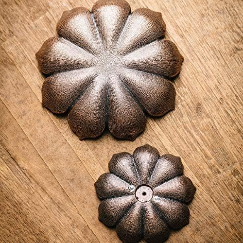 Incense Burner, Incense Holder for Sticks, Brass Lotus Incense Stick Holder and Detachable Ash Catcher - Bloomnest