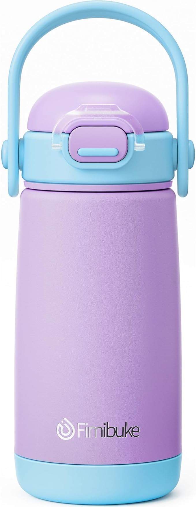 Fimibuke Kids Insulated Water Bottle with Straw Lid & Handle - 14oz BPA FREE 18/8 Stainless Steel Metal Tumbler Leak Proof Double Wall Vacuum Kids Cup Toddler Water Bottle for School Boys Girls - Bloomnest