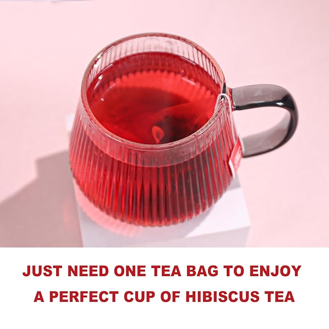 TEARELAE - Hibiscus Tea Bags - 2g x 80 Count - 100% Pure Hibiscus Flowers - Country of Origin Nigeria - Non-GMO - Caffeine-free - Aid Digestion & Support Heart Health - Bloomnest