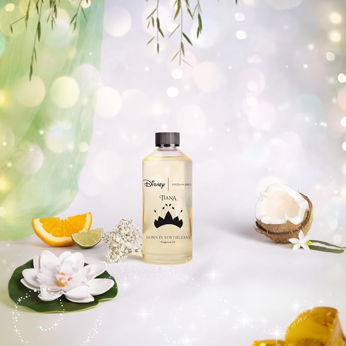 Aroma360 | Disney Down in New Orleans Fragrance Oil Blend | The Princess and The Frog | Princess Tiana | Aromatherapy Scent Diffuser Oil | Coconut Bergamot Valencia Orange 16.9 fl oz 500mL - Bloomnest