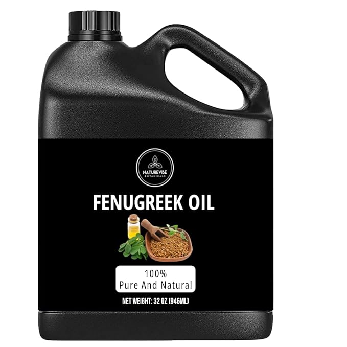 Naturevibe Botanicals Fenugreek Oil 32 Ounces | 100% Pure and Natural | Great for Skin Care and Hair Care - Bloomnest