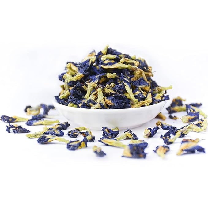 TIAN HU SHAN Butterfly Pea Flower Tea, Butterfly Pea Flowers Loose Leaf, 100% Natural Herbal Tea, 4 Ounce (Pack of 1) - Bloomnest