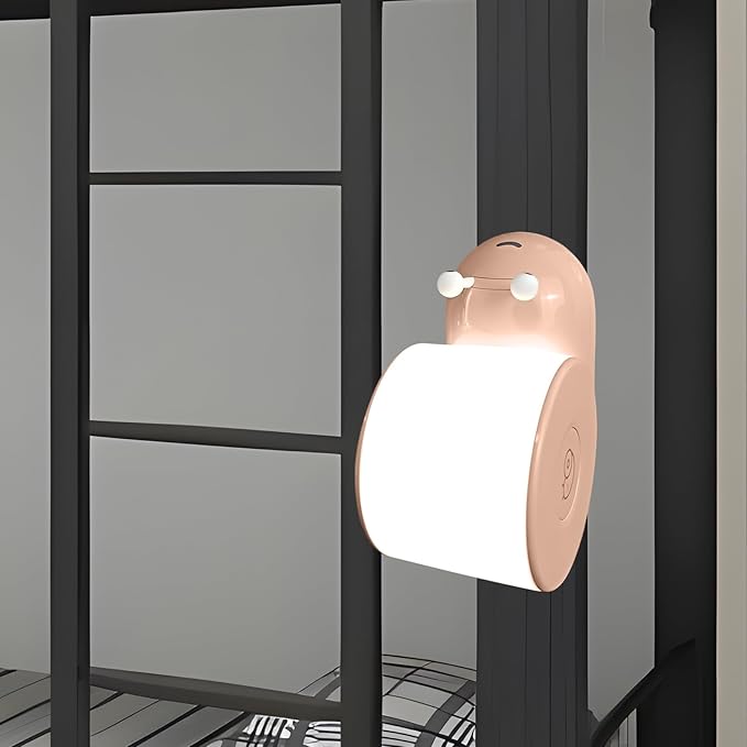 Cute Snail Night Light | Magnetic Base Dimmable Bedside Lamp | 800mAh Long-Lasting Soft Light |USB Rechargeable Timer Safe Portable LED Lamps|Breastfeeding Dorm Room Decor - Bloomnest