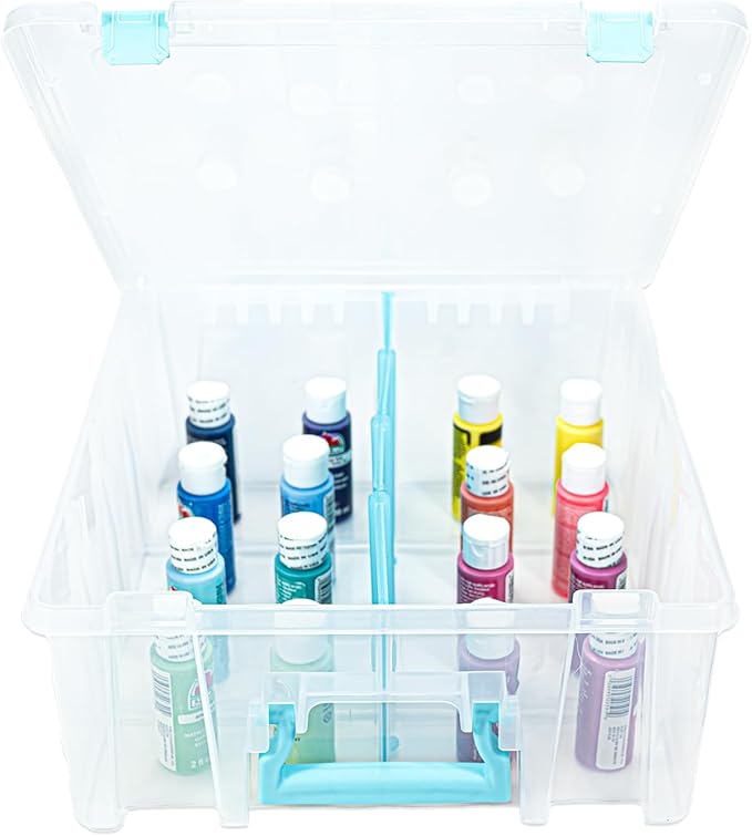 ArtBin Super Satchel Double Deep Compartment Box - Art Storage with 8 Removable Compartments, Smart Closure for Craft Supplies - Bloomnest