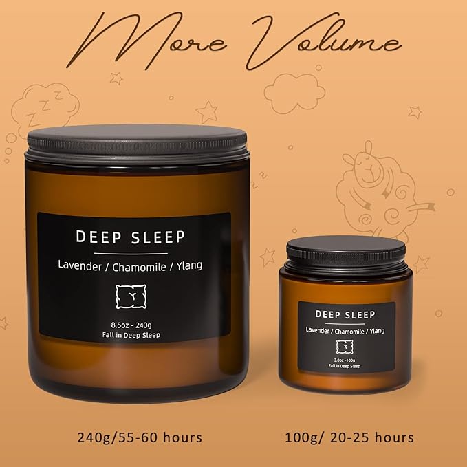 Scented Candles, BOYUJK Candles for Home, Scented Candle Set for Stress Relief and Promote Sleep, Candle Gifts for Women and Men (1.1lb, 480g) - Bloomnest