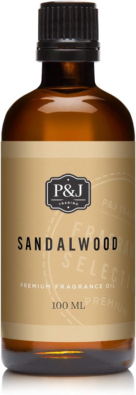 P&J Fragrance Oil - Sandalwood 100ml - Candle Scents, Soap Making, Diffuser Oil, Body Care - Bloomnest