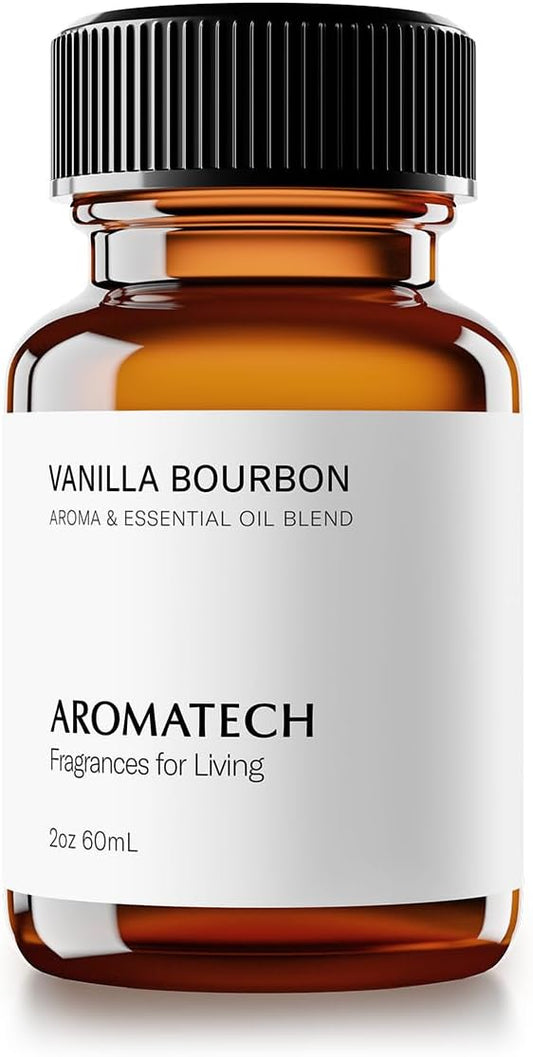 AromaTech Vanilla Bourbon Premium Aroma Oil – Warm & Soothing Home Fragrance with Notes of Vanilla Bean, Bourbon & Oak Barrel for Scent Diffusers, Cold-Air and UltraSonic Scent Machines – 60 mL - Bloomnest