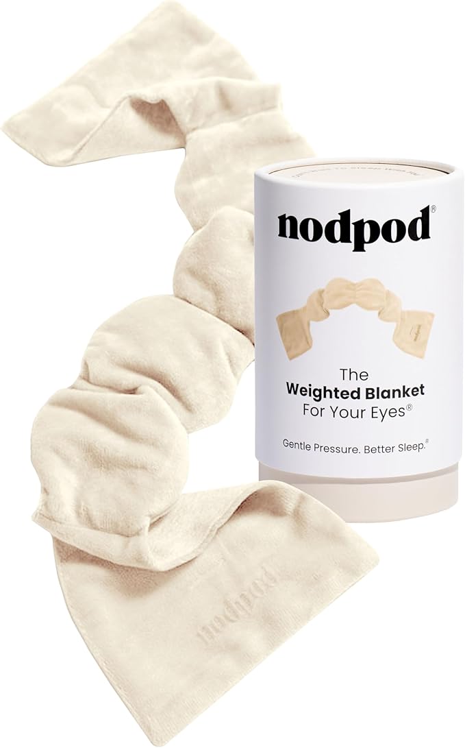 Nodpod Gentle Pressure Sleep Mask | Patented Light Blocking Design for Sleeping, Traveling & Relaxation - Bone - Bloomnest