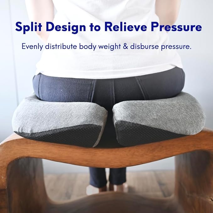 C CUSHION LAB Patented Pressure Relief Seat Cushion for Long Sitting Hours on Office/Home Chair, Car, Wheelchair - Extra-Dense Memory Foam for Hip, Tailbone, Coccyx, Sciatica - Wellness Green - Bloomnest