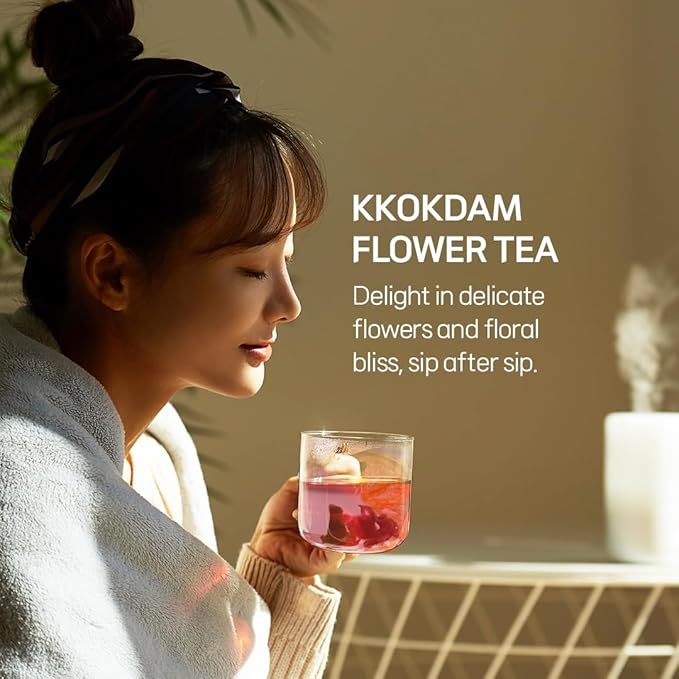 KKOKDAM Korean Tea Gift Set – 6 Flavor Butterfly Tea Bag Sampler – Elegant Box for Tea Lovers - Perfect as Unique Gifts - Bloomnest