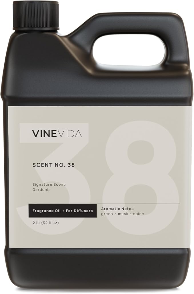 VINEVIDA [32 Fl Oz] Gardenia Fragrance Oil for Cold Air Diffusers, Essential Oils for Diffuser Oil Refill & Air Freshener Room Spray - Bloomnest