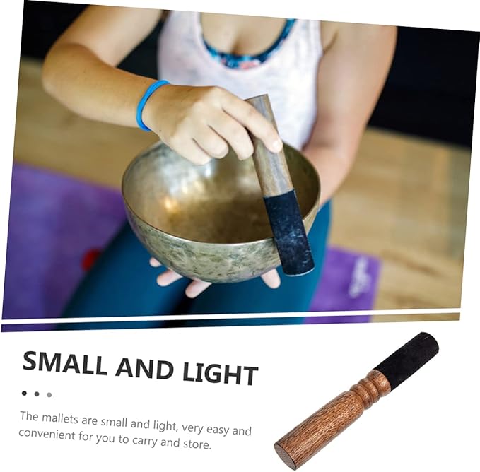 2Pcs Durable Singing Bowl Mallets for Meditation and Sound Healing Sticks for Yoga Bedroom and Temple Use Easy to Clean Sound Bowl Accessories - Bloomnest