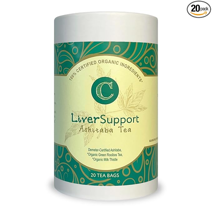 Dr. Cowan’s Garden Organic Ashitaba Herbal Tea, 20 Tea Bags - Liver Detox Rooibos Tea Bags with Milk Thistle, Calming Liver Support & Cleanse for Health and Well-Being, Ashitaba Herbs Grown in the USA - Bloomnest