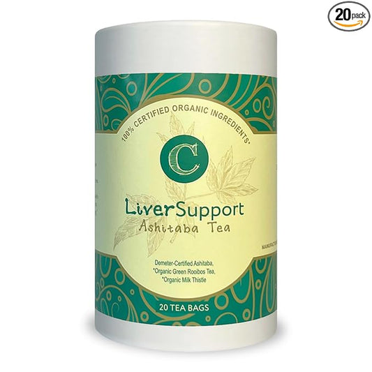 Dr. Cowan’s Garden Organic Ashitaba Herbal Tea, 20 Tea Bags - Liver Detox Rooibos Tea Bags with Milk Thistle, Calming Liver Support & Cleanse for Health and Well-Being, Ashitaba Herbs Grown in the USA - Bloomnest