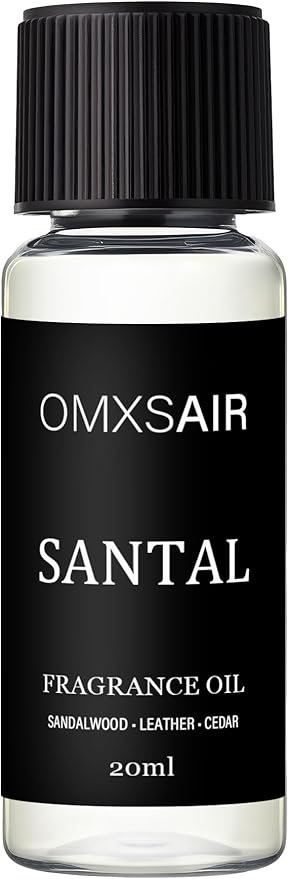 Luxury Hotel Scent Santal Oil Diffuser Refill Kit | Long Lasting Essential Oil for Large Room, HVAC & Car Waterless Fragrance Diffusers| Nanotech Formula| Spa Calming Aromatherapy Oil (20ml/0.7FL oz) - Bloomnest