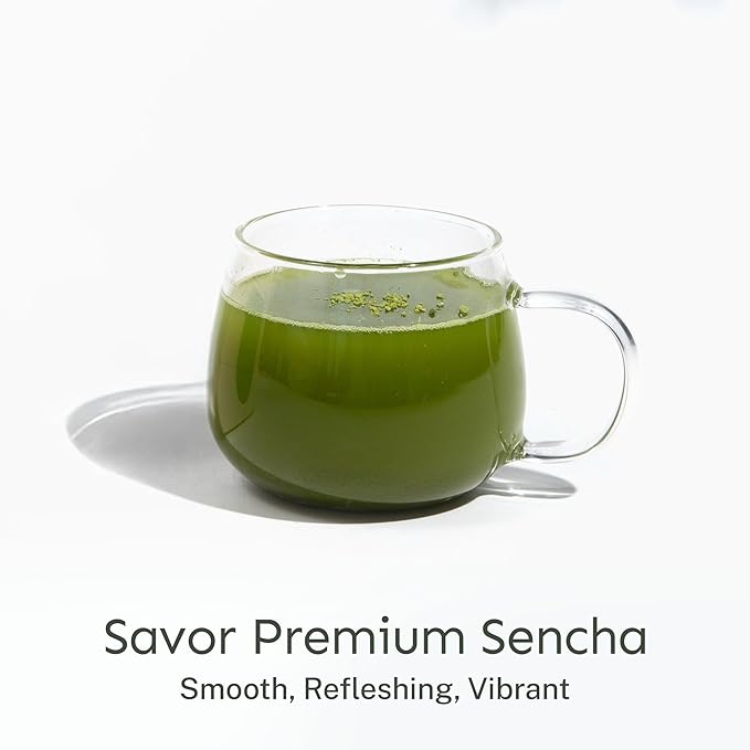 Yu Tea Organic Sencha Green Tea Powder, 100 Servings | Rich in Antioxidants, EGCG, & L-Theanine | Pure Japanese First Harvest Leaf | Low Caffeine & Unsweetened | Resealable Pouch, 2.65 oz - Bloomnest