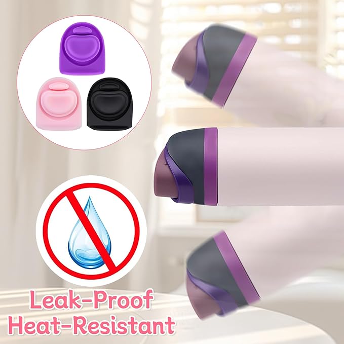 3pcs Replacement Rubber Stopper Seal Compatible with Owala FreeSip 24oz 32oz,Water Bottle Lid Cap Silicone Seal Parts for Owala 16/19/24/32/40oz Spout Gasket Mouthpiece Piece Accessories F2A1 Frokolla