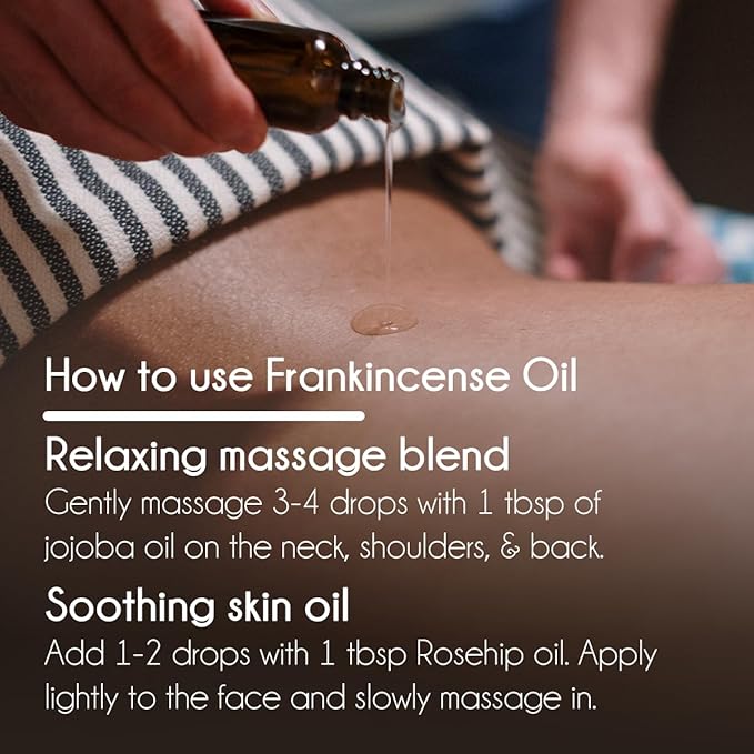 Frankincense Essential Oil - 4 fl oz - Amber Glass Bottle w/Cap - 100% Pure Essential Oil - GreenHealth Greenals