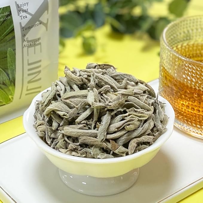 XIEJINJI Sage Tea, 40 Count, Made with 100% Natural Sage Leaves, No Additives & No Sugar & No Caffeine, Eco-Conscious Tea Bags - Bloomnest