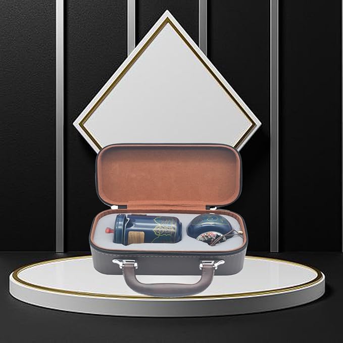 6-Piece Gift Box Pique Tea Set With Filter Portable Chinese Tea Set Traditional Gongfu Tea Set Travel Tea Set Cup Tea Ceramic Tea Pot Suitable for Home Outdoor Office Friends Holiday Birthday Gift