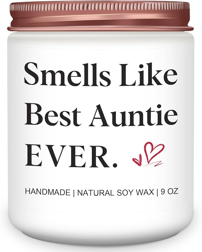Homsolver Gifts for Aunt, Birthday Mothers Christmas Thanksgiving Gifts for Aunt, Smells Like Best Auntie Ever Scented Candles - Bloomnest