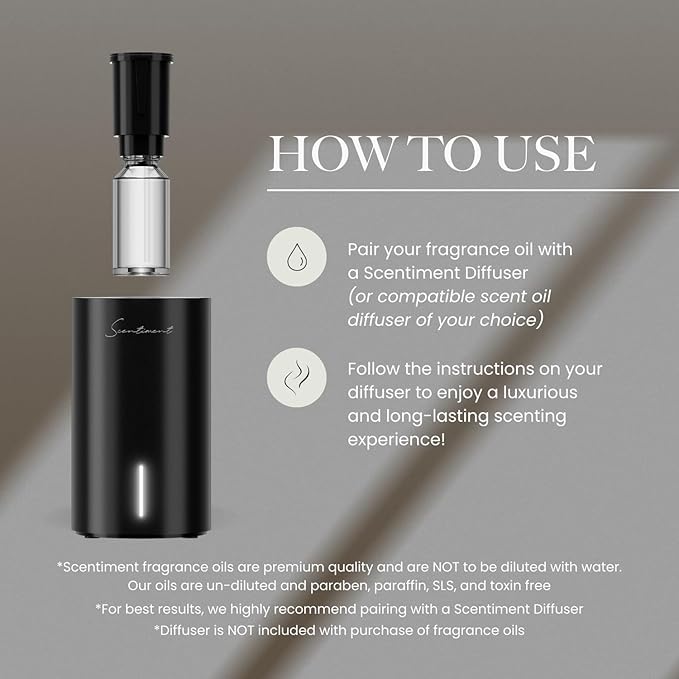 Scentiment Day Dream Fragrance Oil – Aloe Vera, Cedar, White Tea Scent for Diffusers, Aromatherapy Oil (50ml) Scentiment