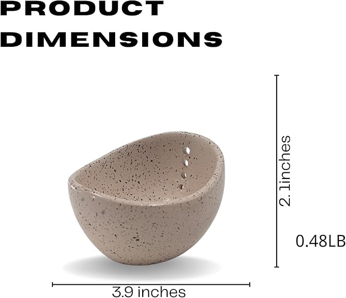 Herb Stripper Bowl, 4-Hole Resin Herb Stripper Tool for Kitchen &Garden, Easy Clean Herb Stem Remover with Ergonomic Handle, Fit Kitchen Gadgets for Home Cooks&Gardeners (Resin ceramic, Lotus Pink) - Bloomnest