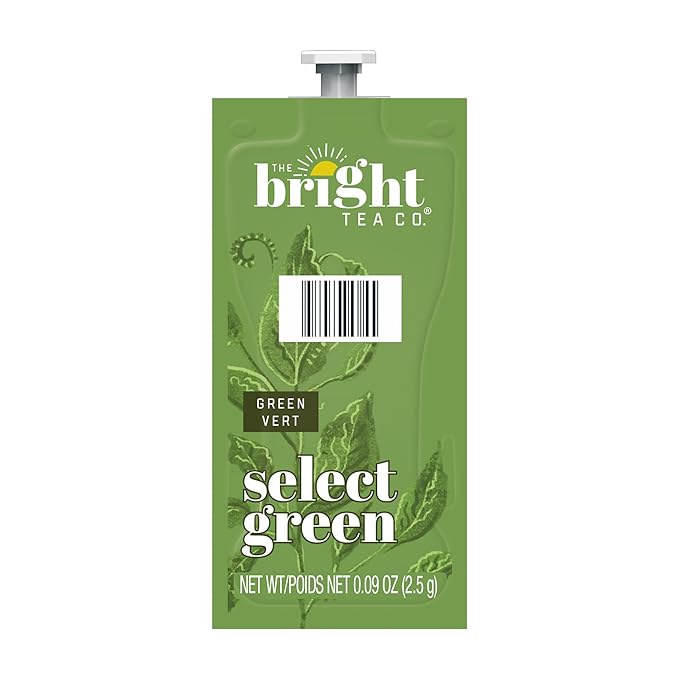 Flavia Bright Tea Co. Select Green Tea Freshpacks works only with Flavia Brewers (Case of 100) - Bloomnest