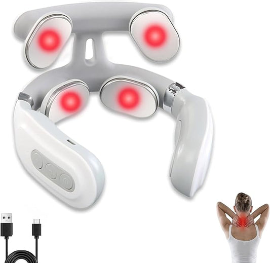Vitality Magic Pro 2.0 Neck Relaxation Device - Portable Massager with Heat & Vibration Modes Bloomnest