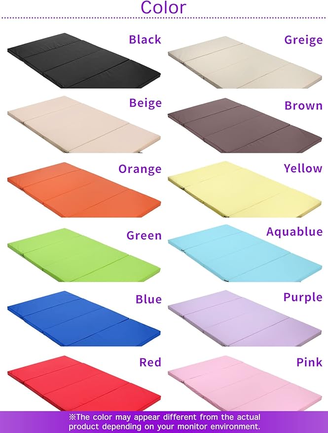 Gymnastics Mat Folding Stretch Mats 71"x39"x2" Exercise Muscle Training Children Play Horizontal Bar Mat Yoga Sports Soundproof Home Use - Bloomnest