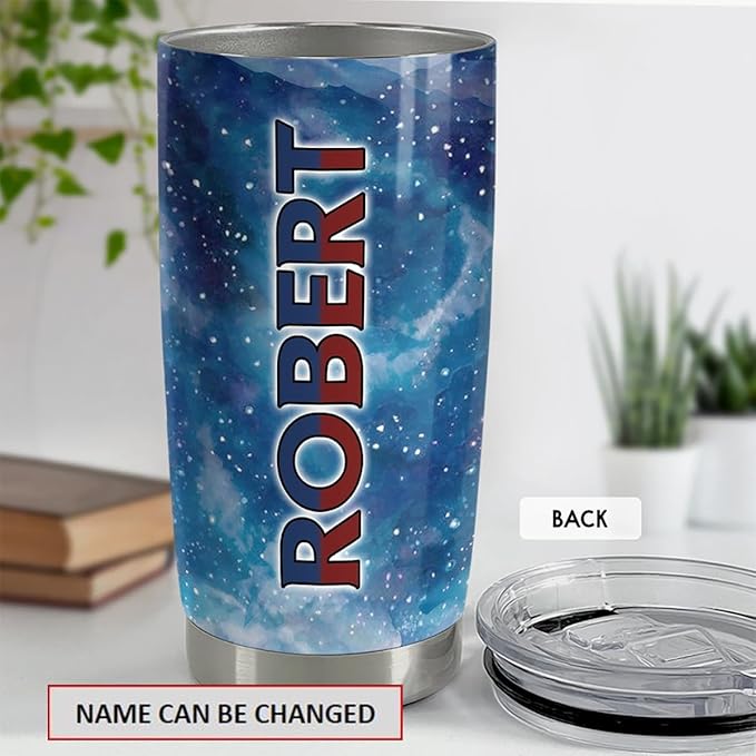 SANDJEST Personalized Eagle American Tumbler 20oz 30oz Tumblers with Lid Gift for Papa Dad Grandpa Patriot Christmas Birthday Vetaran - Bloomnest