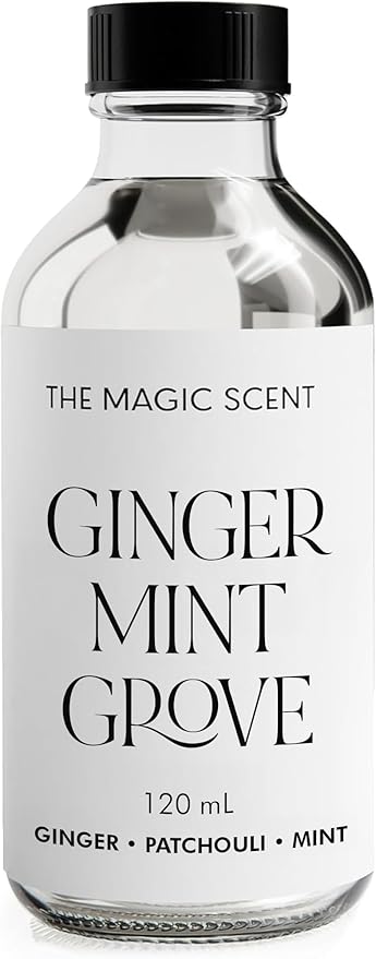 The Magic Scent Ginger Mint Grove Diffuser Oil - Hotel & Home Luxury Scents - Diffuser Oil Scents for Home Designed for Use in All Diffusers - 4 fl oz, 120 mL - Bloomnest