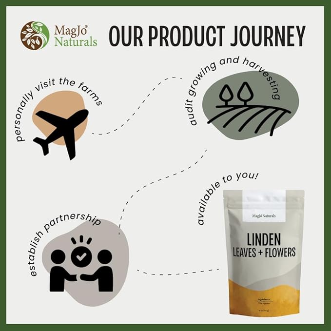 MagJo Naturals Linden Loose Leaf Tea Wild Harvest - Bloomnest
