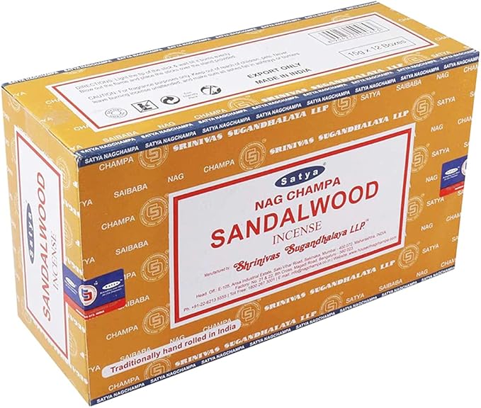 Sandalwood Incense Sticks - Total 180 Insence-Sticks and Incense Stick Holder Bundle Insence Insense Satya - Bloomnest