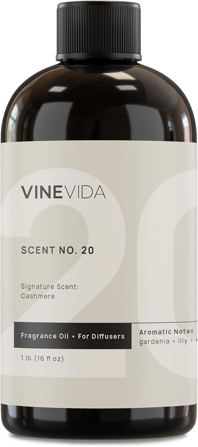 VINEVIDA [16 Fl Oz] Cashmere Fragrance Oil for Cold Air Diffusers, Essential Oils for Diffuser Oil Refill & Air Freshener Room Spray - Bloomnest