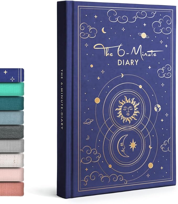 6-Minute Diary – 3-Million-User Gratitude Journal for Women & Men with Prompts – Guided Self Care Book Based on Positive Psychology – Daily Manifestation - Bloomnest