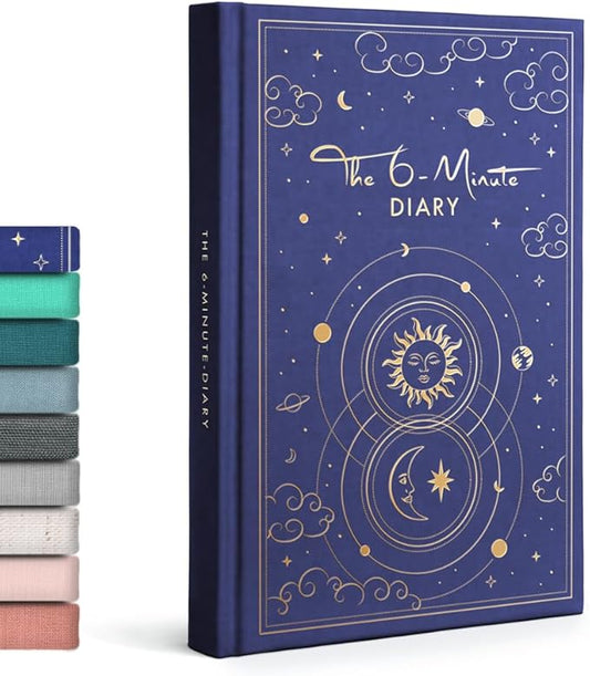 6-Minute Diary – 3-Million-User Gratitude Journal for Women & Men with Prompts – Guided Self Care Book Based on Positive Psychology – Daily Manifestation - Bloomnest