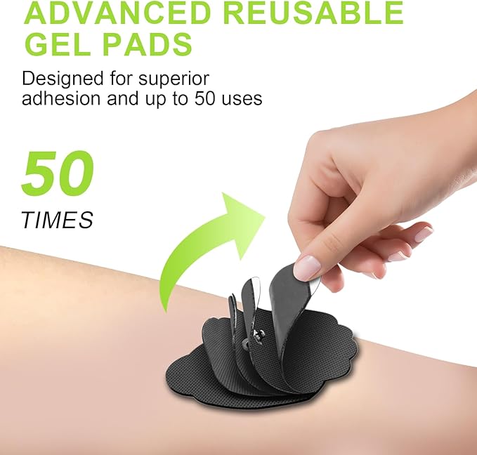 Dual Channel TENS EMS Unit 24 Modes 36 Levels, Upgraded Large Screen Intensity Muscle Stimulator for Back Neck Shoulder Pain Relief, Rechargeable Electric Pulse Massager TENS Machine with 10 Pads CESLIFF