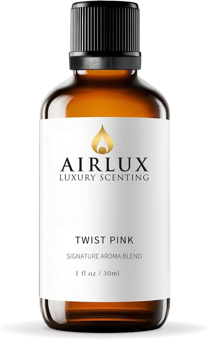 Signature Aroma Oil No. 285 Twist Pink – Green Notes, Pink Grapefruit, Iris – Aroma Oil for Cold Air & Waterless Diffusers and DIY Crafts – 30 mL, 1.0 fl oz Glass Bottle Airlux