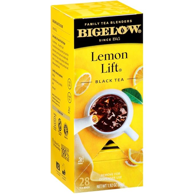 Bigelow Lemon Lift Black Tea Bags 28-Count Box (Pack of 3) Lemon Flavored Black Tea Naturally & Artificially Flavored - Bloomnest