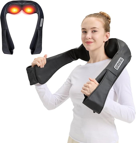 Neck and Shoulder Massager for Shoulder Massage and Neck Massage, Shiatsu Neck Massager with Heat, Shiatsu Back Massager for Office & Home Use, Birthday Gifts for Him Her (Parents/Friends) - Bloomnest