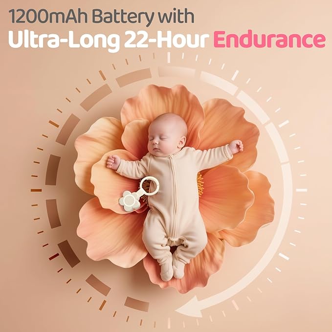 2025 Mom's Choice Awards | Portable White Noise Sound Machine Baby | 25 Soothing Sounds | Rechargeable Travel Sound Machine Baby with Night Light | Newborn Essentials | Nursery, Home, Sleep Aid - Bloomnest