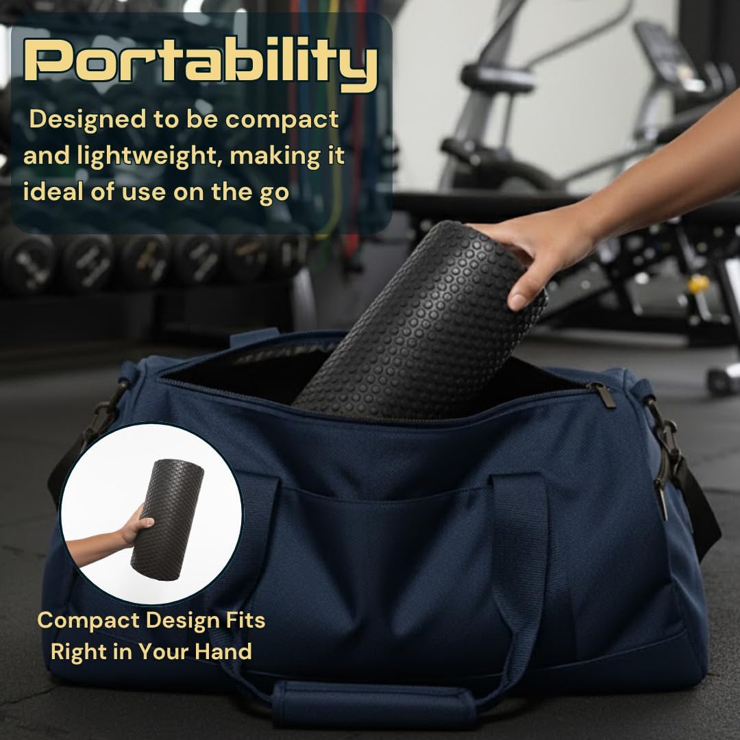 Fitizen Foam Roller – Muscle Massage Rehab Stiff Back Pain Physical Therapy Deep Tissue Firm Exercise Equipment Home Gym Stress Yoga Pilates for The Fit Citizen by FitNation