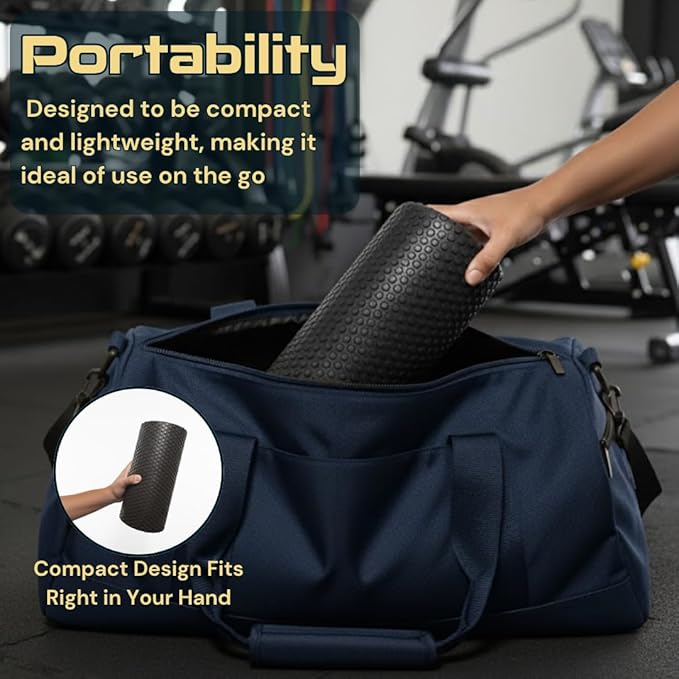 Fitizen Foam Roller – Muscle Massage Rehab Stiff Back Pain Physical Therapy Deep Tissue Firm Exercise Equipment Home Gym Stress Yoga Pilates for The Fit Citizen by FitNation - Bloomnest