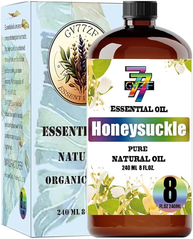 Honeysuckle Essential Oil (8 oz / 240 ml) – Honeysuckle Oils for diffusers, humidifiers, Home Baths, Cleaning Products, Yoga, DIY Soaps and DIY Scented Candles - Bloomnest